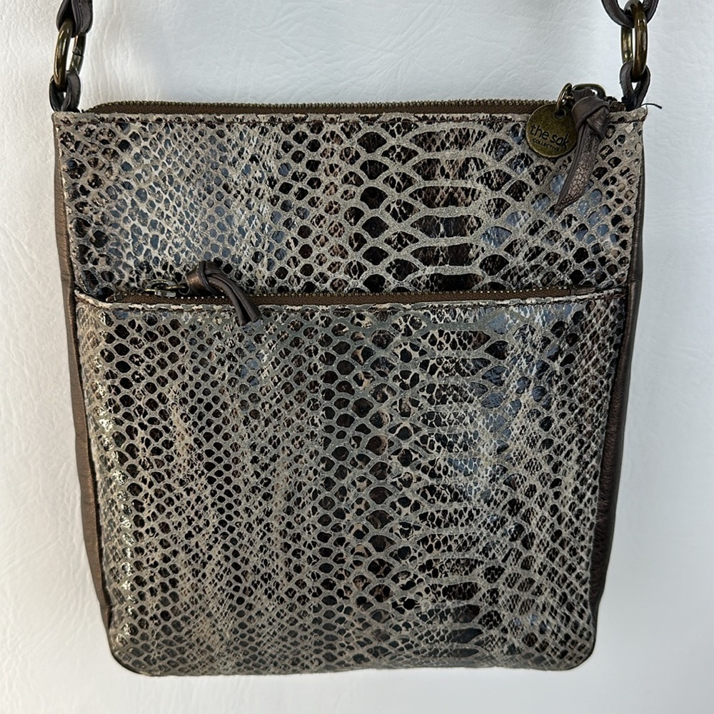 The Sak Snakeskin Small Leather Crossbody - Picture 4 of 9